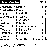 [Beer Master beer list]